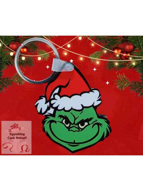 Karácsonyfadísz, Grinch, Grincs, kulcstartó ajándék