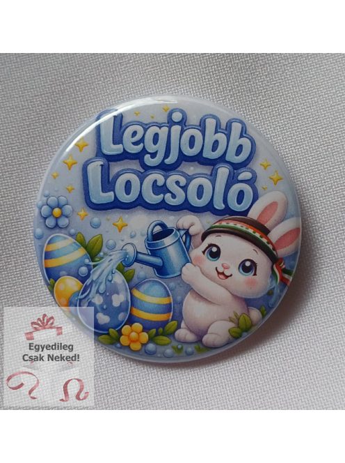 3D hatású Legjobb locsoló kitűző