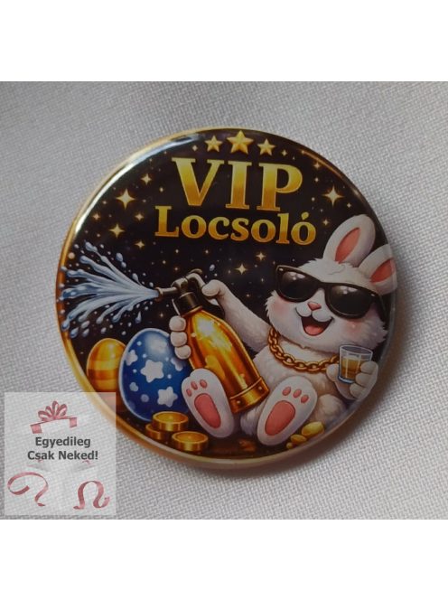 3D hatású VIP locsoló kitűző
