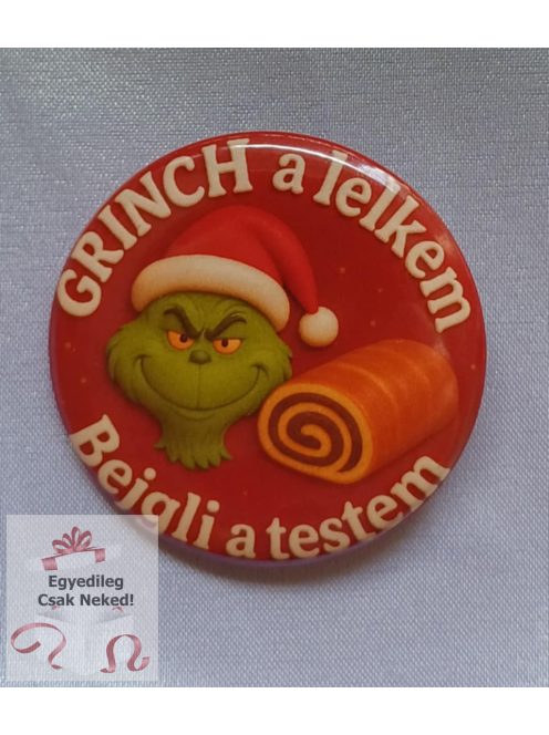  Egyedi 3D hatású Karácsonyi kitűző