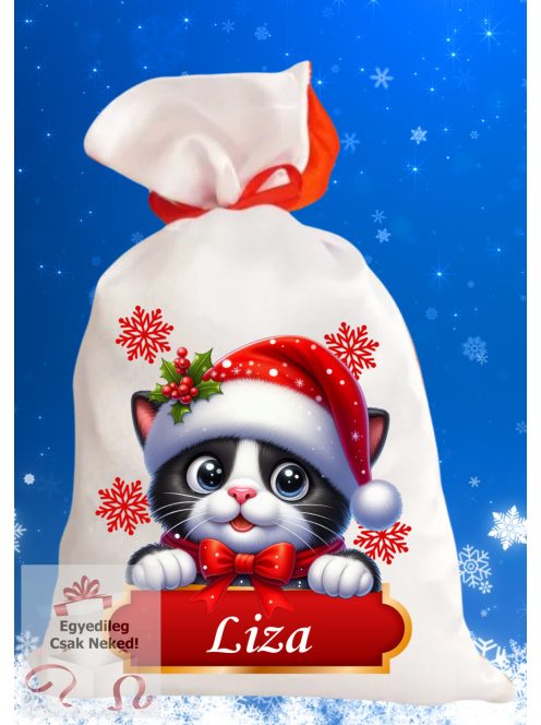 Névre szóló egyedi neves Mikulás zsák