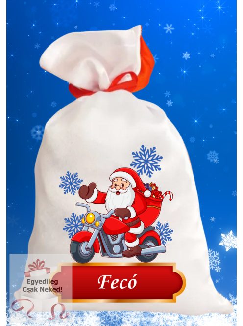 Névre szóló egyedi neves Mikulás zsák