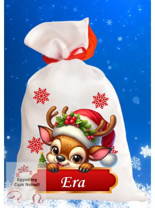 Névre szóló egyedi neves Mikulás zsák