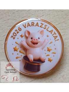 Egyedi 3D hatású szerencsehozó kitűző