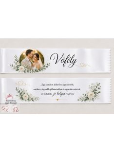 Egyedi fényképes Vőfélyszalag